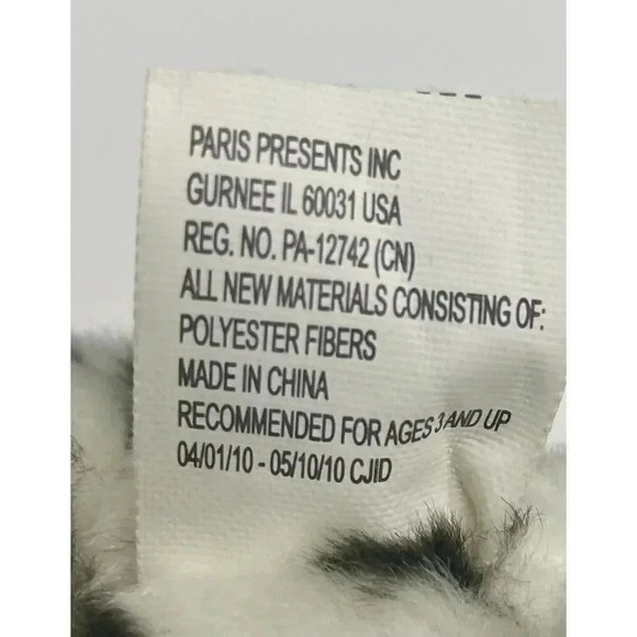 Paris Presents Snow Leopard 6.5 Inch Plush Animal Stuffed Toy 2010 - Picture 6 of 7